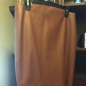 Pleather pencil skirt